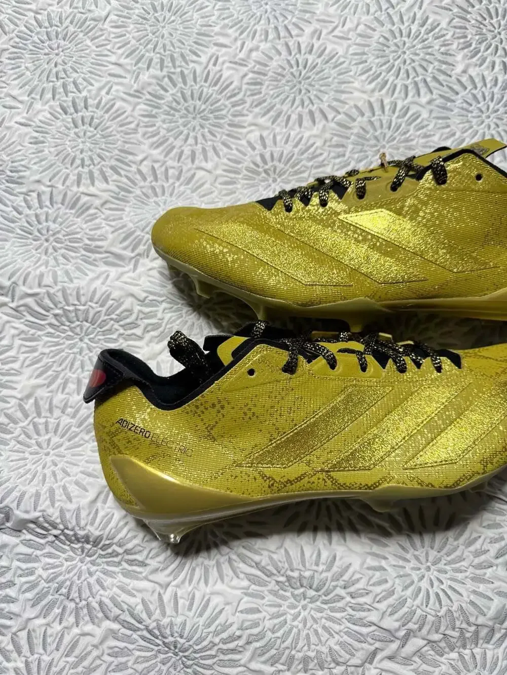 Adidas x Disney Jafar Adizero Electric Gold Football Cleats JP9953 Men's Size 14